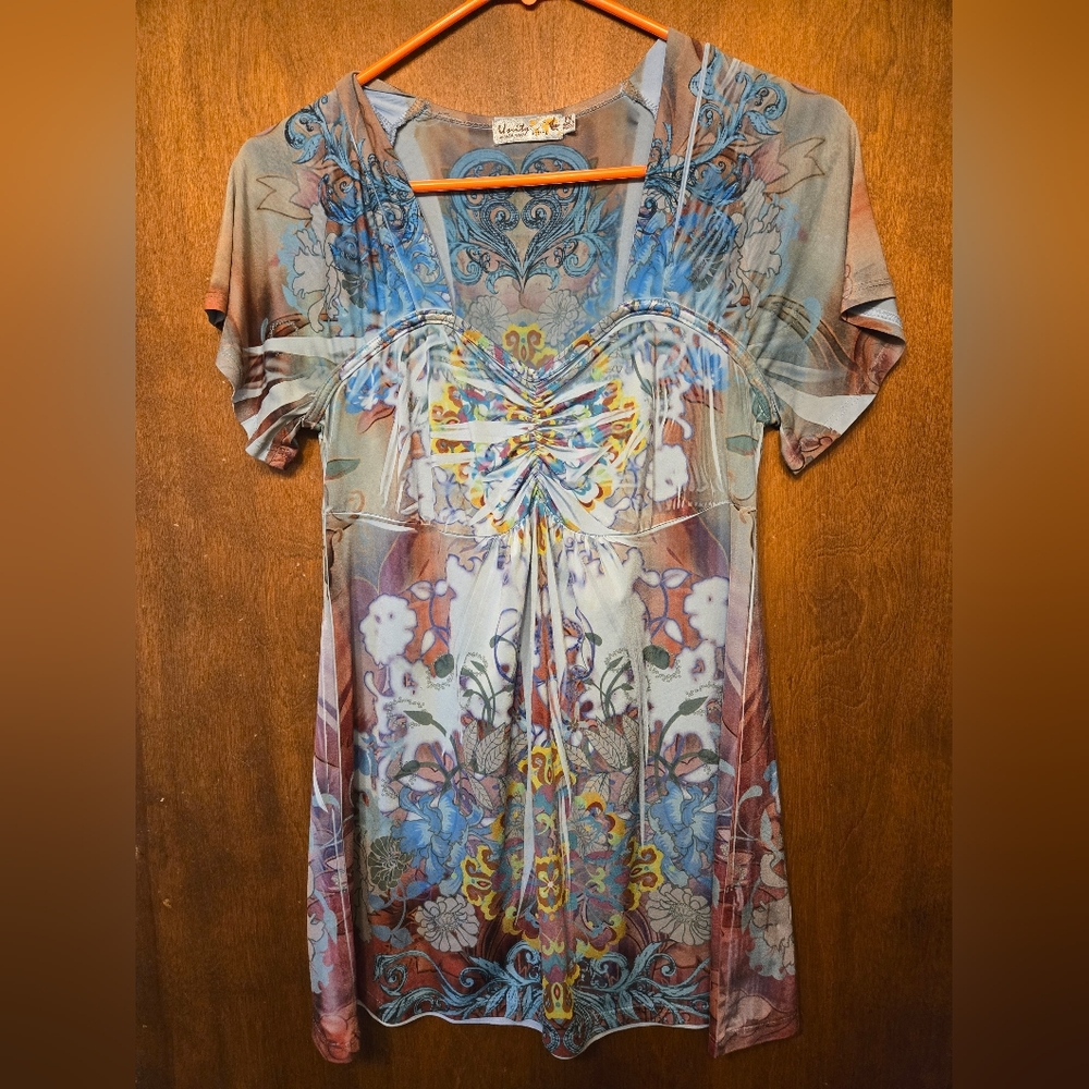 Unity World Wear Flowery Top